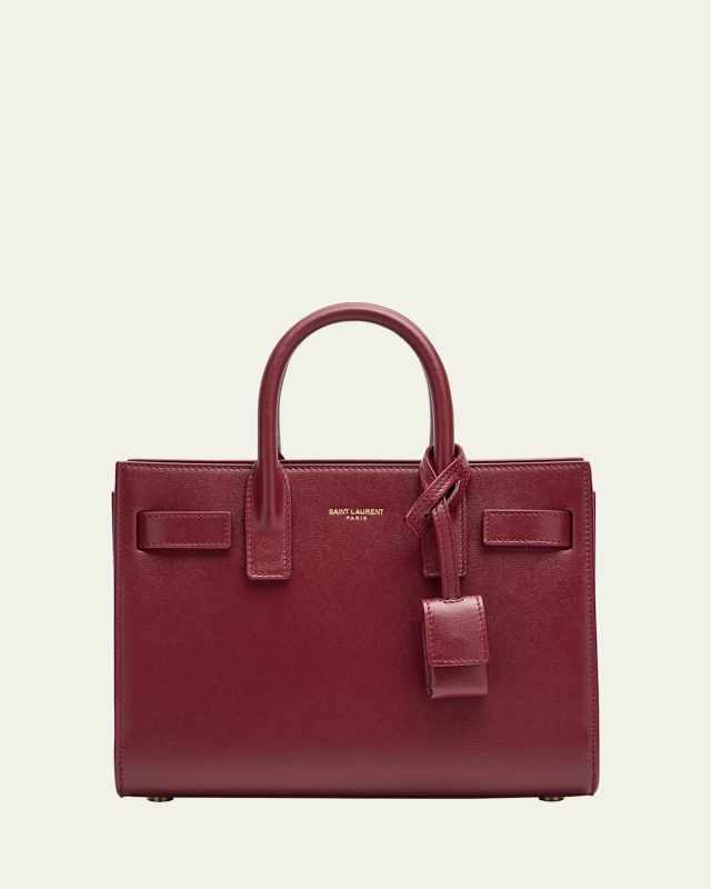 Sac De Jour Nano Top-Handle Bag in Smooth Leather